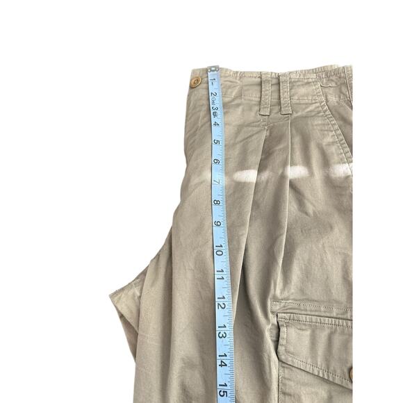 Lauren Ralph Lauren Black Label Beige Quiet‎ Luxury Cargo Pants Size 8 Petite - Picture 10 of 12